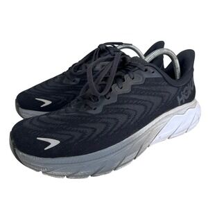 Hoka Arahi 6 Womens Running Shoes Black White 1123195 BWHT Size 11B